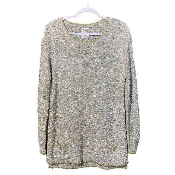 India Boutique Tops - Women's India Boutique Beautiful Long Sleeve Sequin Blouse
